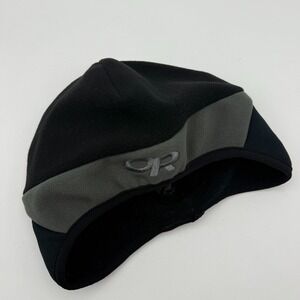 Outdoor Research Windstopper Beanie Hat Fleece Lined Black‎ Gray M/L